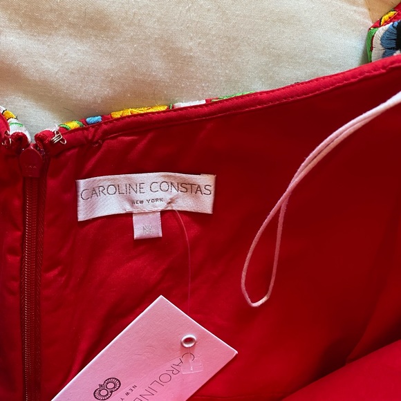 Caroline Constas Irene peplum top M NWT - Picture 5 of 12